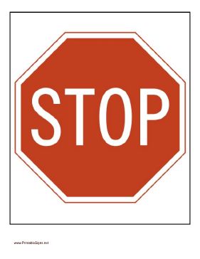 Stop Sign Standard – 8-28